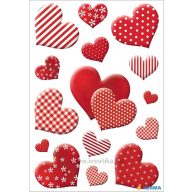 Matrica Herma "Decor" Flower Hearts