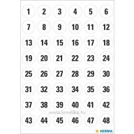 Matrica, számok 1-240-ig Herma "Vario