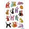 Matrica Herma "Decor" Abstract Cats