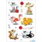 Matrica, glitteres Herma "Decor" Funny Cats