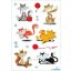 Matrica, glitteres Herma "Decor" Funny Cats