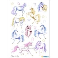 Matrica, glitteres Herma "Decor" Unicorn