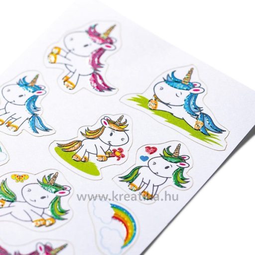 Matrica, glitteres Herma "Decor" Baby Unicorn