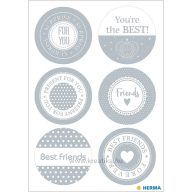 Matrica, metál Herma "Home Feeling" Friends
