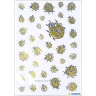 Matrica, metál Herma "Home Feeling" Golden Bug