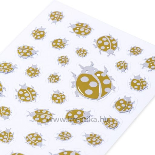 Matrica, metál Herma "Home Feeling" Golden Bug