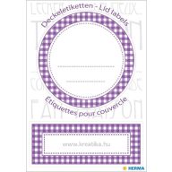 Matrica, feliratozható Herma "Home Kitchen" lila
