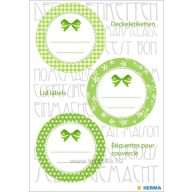 Matrica, feliratozható Herma "Home Kitchen" zöld