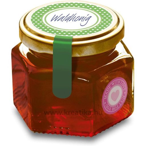 Matrica, feliratozható Herma "Home Kitchen" rózsaszín-zöld