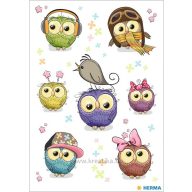 Matrica, dombor Herma "Magic" Cute Owls