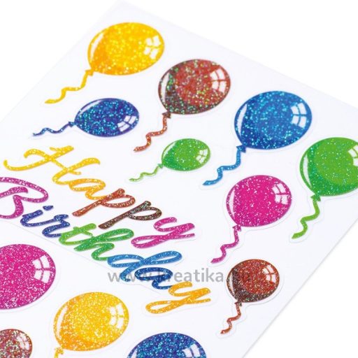 Matrica, glitteres Herma "Magic" Air Balloons