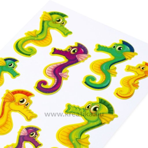 Matrica, sötétben világító Herma "Magic" Seahorse