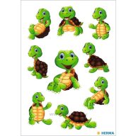  Matrica, mozgó szemes Herma "Magic" Little Turtles
