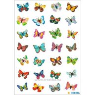 Matrica, glitteres Herma "Magic" Butterflies
