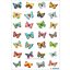 Matrica, glitteres Herma "Magic" Butterflies