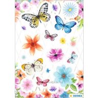 Matrica, glitteres Herma "Magic" Flower Paradise