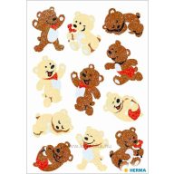 Matrica, glitteres Herma "Magic" Bears