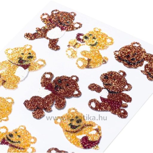 Matrica, glitteres Herma "Magic" Bears