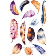 Matrica, strasszköves Herma "Magic" Feather