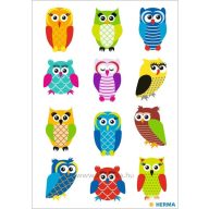 Matrica, glitteres Herma "Magic" Owls