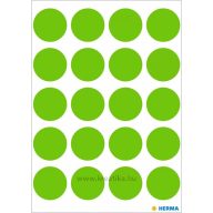 Matrica 19 mm matt Herma "Multipurpose" neon zöld