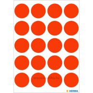 Matrica 19 mm matt Herma "Multipurpose" neon piros