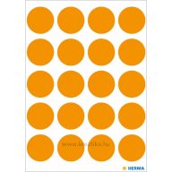 Matrica 19 mm matt Herma "Multipurpose" narancs