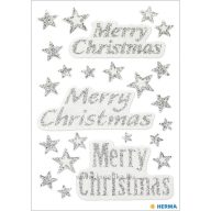   Matrica, karácsonyi, glitteres Herma "Magic" Merry Christmas