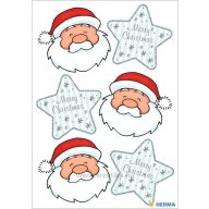   Matrica, karácsonyi Herma "Decor" Santa Claus Greeting