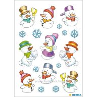 Matrica, karácsonyi Herma "Decor" Snowmen