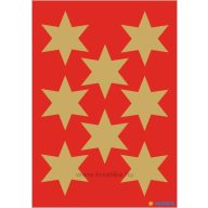   Matrica, karácsonyi Herma "Decor" Gold Stars arany