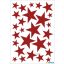 Matrica, karácsonyi, glitteres Herma "Magic" Stars piros