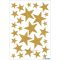 Matrica, karácsonyi, glitteres Herma "Magic" Stars arany