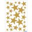 Matrica, karácsonyi, glitteres Herma "Magic" Stars arany