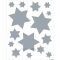 Matrica, karácsonyi Herma "Window Sticker" Stars ezüst