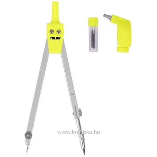 Körző készlet 3 db-os Milan "Acid" sárga