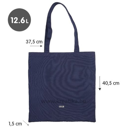 Vászontáska Milan "1918 Series" navy kék