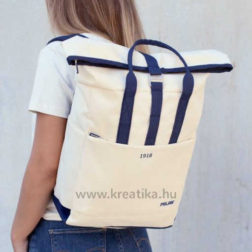Iskolai hátizsák 10 L Milan "1918 Series" bézs