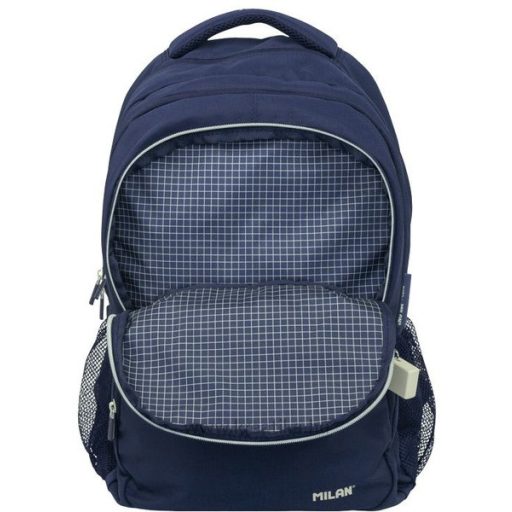Iskolai hátizsák 25 L kulacstartóval Milan "1918 Series" navy kék