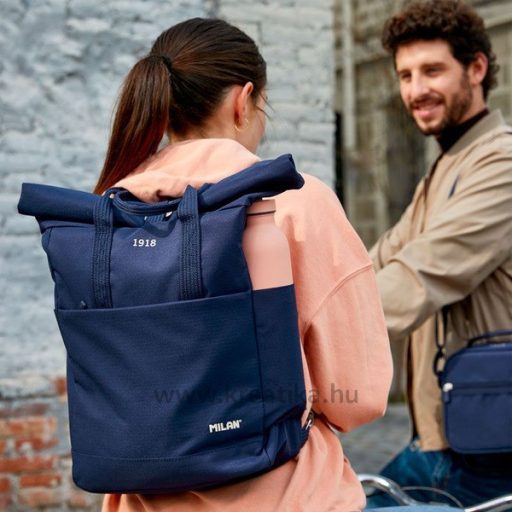 Iskolai hátizsák 10 L Milan "1918 Series" navy kék