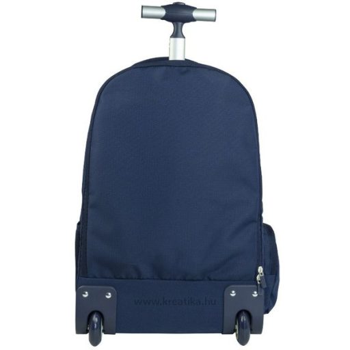 Iskolai hátizsák 25 L kulacstartóval, gurulós Milan "1918 Series" navy kék