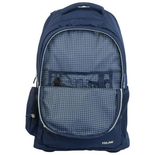 Iskolai hátizsák 25 L kulacstartóval, gurulós Milan "1918 Series" navy kék