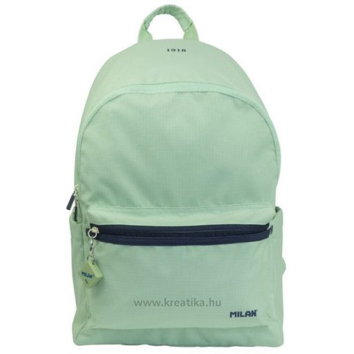Iskolai hátizsák 22 L kulacstartóval Milan "1918 Series" zöld