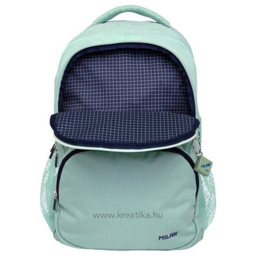 Iskolai hátizsák 25 L kulacstartóval Milan "1918 Series" zöld
