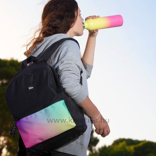 Iskolai hátizsák 22 L kulacstartóval Milan "Sunset" fekete