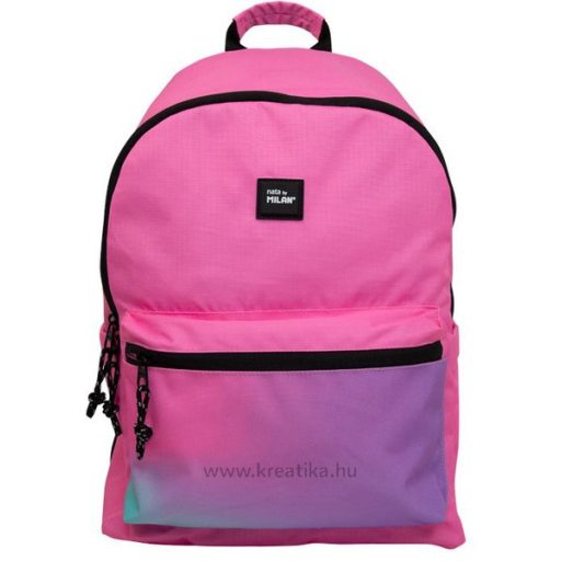 Iskolai hátizsák 22 L kulacstartóval Milan "Sunset" rózsaszín