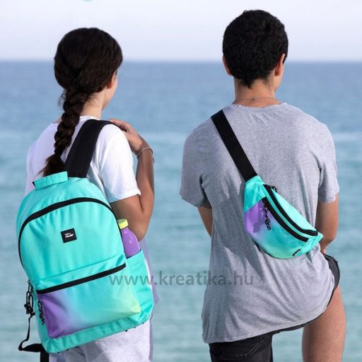 Iskolai hátizsák 22 L kulacstartóval Milan "Sunset" türkiz