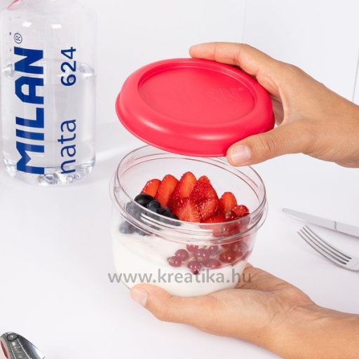 Uzsonnás doboz 0,5 l Milan "Nata 624" rózsaszín