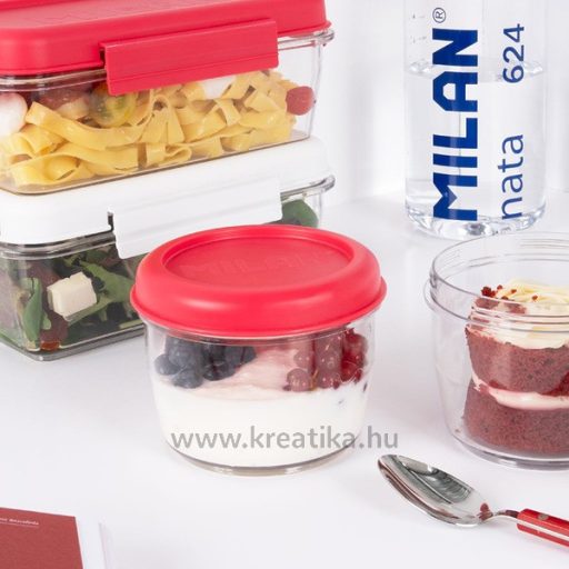 Uzsonnás doboz 0,5 l Milan "Nata 624" rózsaszín