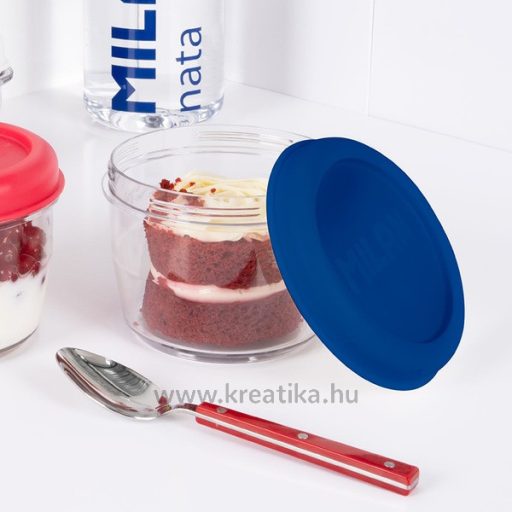 Uzsonnás doboz 0,5 l Milan "Nata 624" kék